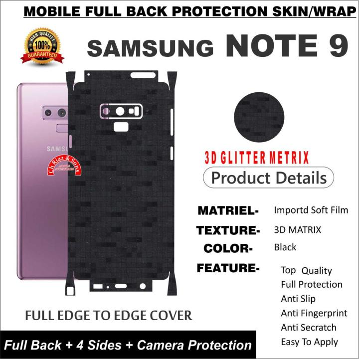 SAMSUNG NOTE 9 FULL BACK 360 PREMIUM Protection Skin / Wrap-3D MATRIX