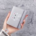 New Women Wallet Cute Cat Short Wallet Leather Small Purse Girls Money Bag Card Holder Ladies Female Hasp 2023 Fashion. 