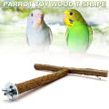 Zymal Store Natural wooden T shape perch with 2 attached stain less steel bowls,  Parrot T perch Stand, Bird Cage Accessories and wooden Platform for Grinding Chew. Toys for Cockatiel,Finches,grey macaw sun conure love bird. 