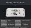 Smart Life WiFi Smart Switch 10A/2200W Wireless Remote Switch Timer APP Control Smart Home for Alexa Google Home : Only On Lahore Grand Bazar. 
