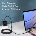 Baseus 3A USB Type C to Type C Cable -  60W Fast Charging high Density Braided Cable - 1m. 