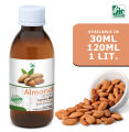 Almond Sweet Carrier Oil Cold Pressed  Badam Shreen Oil For DIY Face, Skin & Hair Care Recipes - Edible 100% Pure & Organic - (Unrefined). 