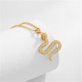 High Quality Gold Chain Stainless Steel Necklace Fashion Women Cute Snake Pendant Neckalce Wholesale. 