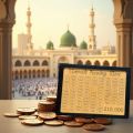 Umrah Saving Box - Wooden Umrah Saving Box - 280 Days Savings Plan - Islamic Halal Money Jar for Hajj & Umrah - Daily Pilgrimage Savings Tracker - Gift for Muslims Money Saving Box. 