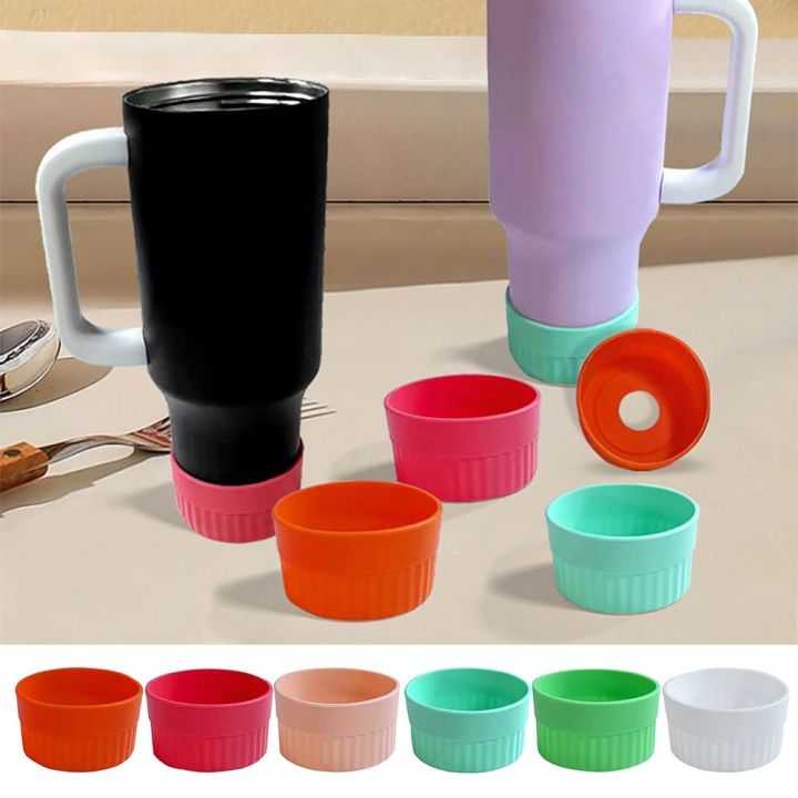 Creativity Water Bottle Protector Sleeve Silicone Water Bottle Boot Bottle Bottom Protective Cover Water Bottle Accessories Anti-Slip Protective Sleeve Protective Bottle Boot for Stanley 24oz 32oz Stanley 24oz 32oz