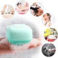 Silicone Bath Body Brush, Exfoliating Body Scrub Brush with Soap Dispenser, Ultra Soft Bath Sponge Shower Brush and Body Massager, Baby Shower Brush, Shampoo and Gel Dispenser. 