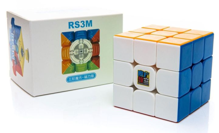 CuberShop Moyu Super RS3M 2025 3x3 Magnetic Speed Cube, moyu RS3 M Magnetic Professional 3x3 Stickerless Speed Cube, Upgraded Ver