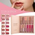 HANDAIYAN 12 Colors Matte  Liquid Lipstick Set 2.5ml*12pcs   0695. 