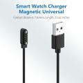 Smart Watch Charger Magnetic 4 Pin for Bluetooth Smart Watches GT88 G3 GT68 KW08 KW18 Y3 KW88 KW98 KW99 KW28 FS08 GV68 KW06 USB Charging Cable Replacement 2FT- Contact Pin Spacing 7.62mm. 