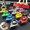 1Pc Mini Turbo Turbocharger Spinning Turbine Car Interisor Accessorie Keyring SUPER BABY. 