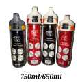 Sports Drinking Water Bottle BPA Free Leak Proof Sports Water Bottle Tritan Plastic Lightweight Bottles for Outdoors, Camping, Cycling, and Gym Use 750ml/650ml. 