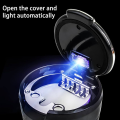 Universal Car Ash Tray Cup Cigarrete Holder With Led Light For Car Home And Office With Ceramic Lining Cup Inside.. 