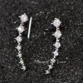 Killer Bzzo New fashion Beidou Qixing rhinestone zircon earrings For Women girl Accessories jewelry wholesale. 