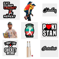 21pcs PAKISTAN CRICKET TEAM sticker pack for all sports fan psl babar azam pakistan cricketers t shirt harris rouf nasim shah fanatics ideal for gifts decor aesthetic desi use waterproof. 
