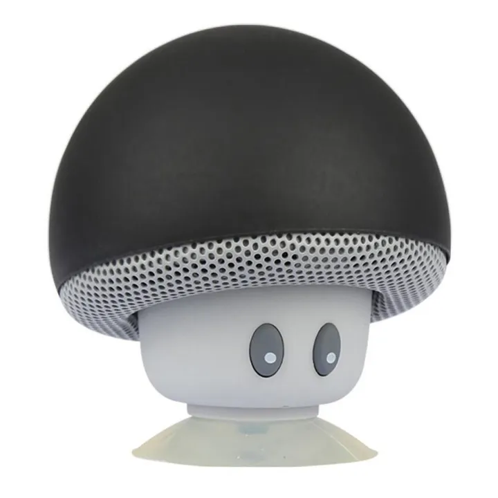 Portable Mini Cute Mushroom Waterproof Sucker Bluetooth Speaker Bass Sound Box