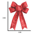 Christmas Bow Decoration Sparkling Sequin Christmas Tree Bow Festive Reusable Decoration for New Year Party Lightweight Stylish Perfect Christmas Big Bow Holiday Bow. 