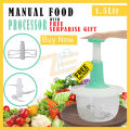 Chopper - Manual chopper - Chopper Machine - Handchopper - Advanced Multi-function Food Processor - Vegetable Cutter - Hand Chopper - Press Start Quick Operation - Handheld Vegetable Chopper - Mixer - Blender to Chop Fruits Onions - Ginger- Herbs - Garlic. 