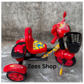 Minions Single Seat Tricycle with Front basket back Box and Lights Music. 