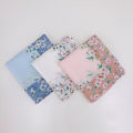 Woman Handkerchief Sweat-absorbent Soft Cotton Eating Snacks Business Trip Portable Scarf Napkin Gift Furoshiki Mendil Bandana. 
