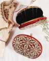 Flower Fancy Clutch for girls with long chain bridal clutches for girls fancy clutches for girls  wedding metal clutch. 