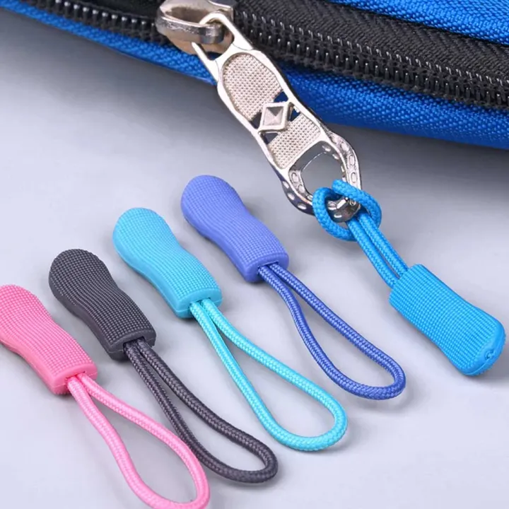 20Pcs Slider Zipper Pull Handle Zip Puller Cord Strap for Wallet Bag ...