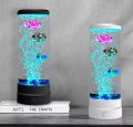 LED Bubble Fish Night Light with 7 Color Changing | Fantasy Aquarium Lamp, USB & Battery Powered | Mood Table Lamp for Bedroom, Living Room & Kids Room Decoration | Go Cartz. 