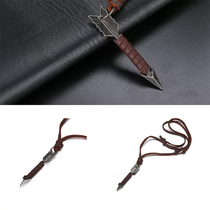 Original%20Cow%20Leather%20Arrow%20Pendant%20Necklace%20Leather%20Rope%20Necklace%20Jewelry%20for%20Men%20&%20Women%20-%20Image%203