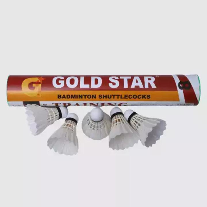 Original Goldstar Badminton Shuttlecock For Practice Sessions | Premium Quality Feather Shuttlecocks For Tournaments  | Pack Of 12