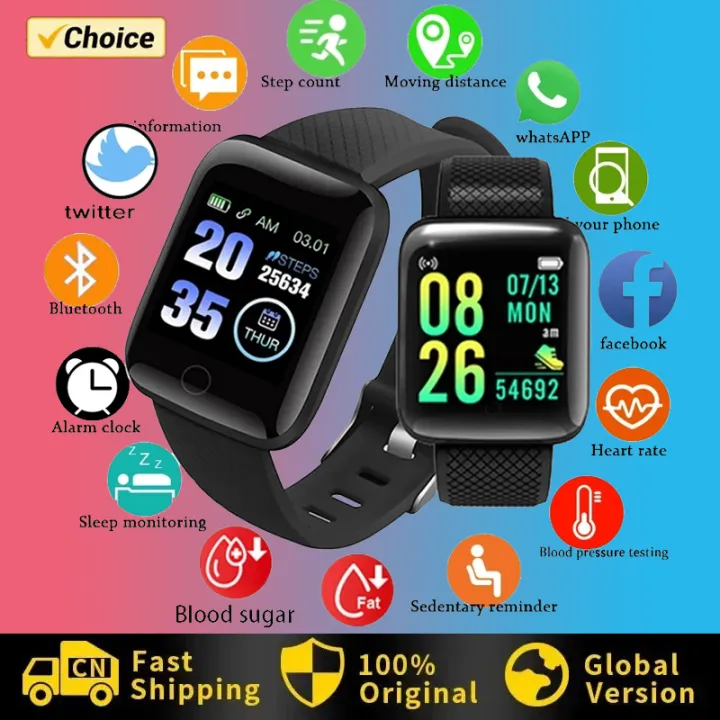 For Xiaomi Bluetooth Smart Watch Men Women Blood Pressure Heart Rate Monitor Sport Smartwatch Tracker Reminder Sleep Monitoring Left Bank
