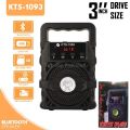 KTS-1093 3 inch Bluetooth Speaker Best Wireless Speaker for Mobile Phone Rechargeable Speaker With Remote. 