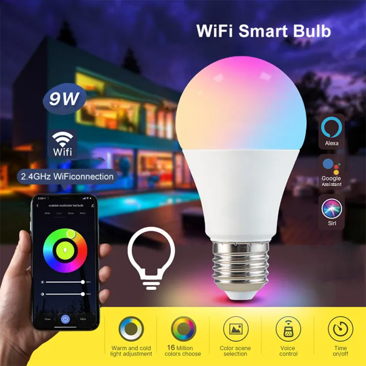 WiFi%20Smart%20LED%20Light%20Bulb%20Color%20Changing%20Dimmable%20Bedroom%20Indoor%20lighting%20Voice%20Control%20Light%20Music%20Light%20Colorful%20Night%20Lamp%20With%20Remote%20Siri%20And%20Google%20Assistant%20Home%20Bedroom%20Decoration%2011%20Ratings3%20Answered%20Questions%20-%20Image%202