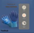 Anti-cut gloves waterproof gloves by toolhub warking gloves kitchen gloves Cut resistant gloves Water resistant gloves cooking gloves food cutting gloves Waterproof fishing gloves. 