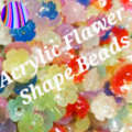 ACRYLIC FLOWER SHAPE BEADS | CRYSTAL RAMBO MULTICOLOUR SHADE | FLOWER SHAPE ACRYLIC SPACER BEADS FOR CRAFT AND JEWELRY MAKING, BULK BEADS WITH HOLE IN THE MIDDLE FOR EASY STRINGING.. 