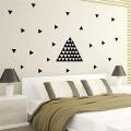 Black Triangle Wall Decals 2 Inch, 128 Pcs. 