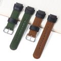 Nylon Watch Strap for Casio AE-1200 1300 AE-1000W F91W F84 AEQ-110W SGW-300H 400H 500H Men's Canvas Raised Mouth Watchband 18mm. 