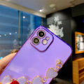 Phone case VIVO Y91D Soft Case Transparent Plating Electroplating Shiny Cases + Love Bracelet For VIVO Y91D Cover. 