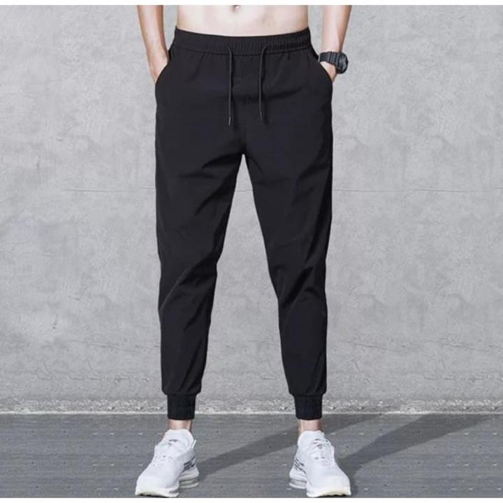 Mens Joggers Casual Trouser Slims Fit Skinny Polyester fabric Design Trousers for Daily Wear Daraz.pk