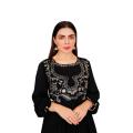 Fine quality black khaddar SUIT Heavily embroidered. 