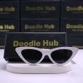Cat Eye Triangle Frame Sunglasses for Women & Men| Vintage Small Retro Sunglasses. 