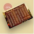 Umrah Saving Box - Money Saving Box - Wooden Gullak Money Box with Counter Money Saving Box Perfect Cash Saver & Best Gift for Friends  280 Days Savings Plan - Islamic Halal Money Jar for Hajj & Umrah - Daily Pilgrimage Savings Tracker - Gift for Muslims. 