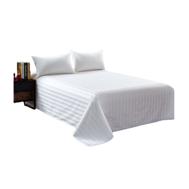 Wholesale%20Cloth%20Product%20Four-Piece%20Set%20Bed%20Sheet%20Dormitory%20Pure%20White%20Student%20Three-Piece%20Set%20White%20Bed%20Sheet%20Hotel%20Hotel%20Thickened%20-%20Image%204