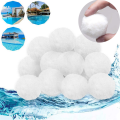 Pool Filter Balls Pool Cleaning Balls Swimming Pool Cleaning Equipment Filter Water Purification Fiber Ball 500G. 