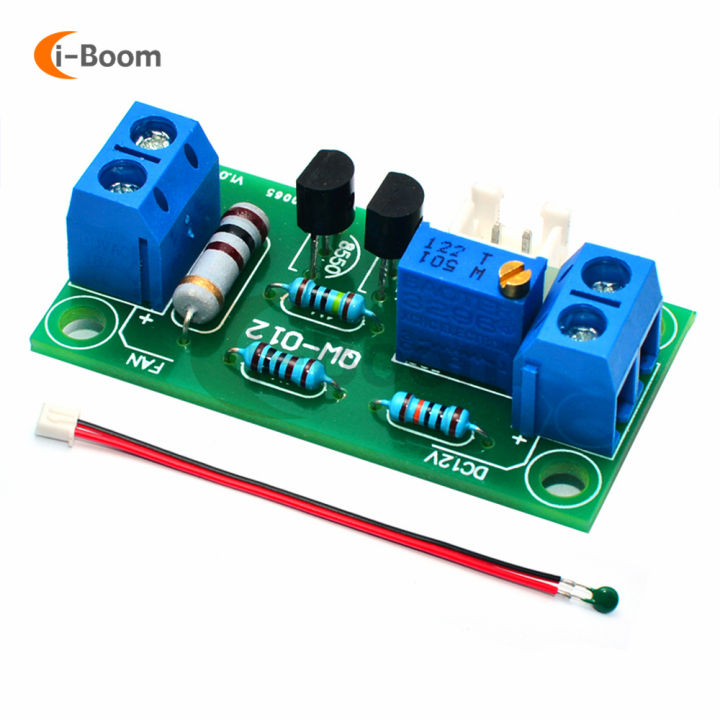DC 12V Fan Controller Temperature Control Module Motor Speed Controller Kit with Temperature Sensor Probe