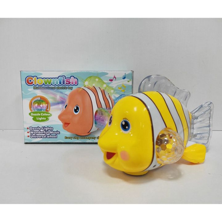 Clown Fish Battery Operated Toy With Lights and Music