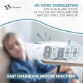 Aubess 3D LED Digital Clock, Snooze, Temperature Display, Bedroom/Desk Clock. 