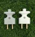 3Pcs 2 Pin Plug Male (Shoe) 250v 6A Hero Smart Plus Plug Heavy Duty Brass Legs Top 2-Pin Model W008 High Quality. 