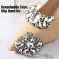 1Pcs Lady Shoe Clips Wedding Bride Shoes Decoration For Women High Heel Removable Jewelry Rhinestones Crystal Shoes Decorations. 