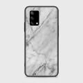 Oppo F19 Cover - SkinLee HQ Infinity Glass Case (Soft) - Realistic White Marble - SKINLEE-128-1-1027-647. 