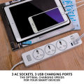 WBM Universal Extention Board, High Quality Smart 3 Power Socket With 3 USB Socket. 