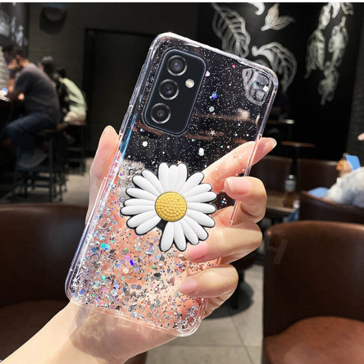For Samsung Galaxy A04S Case Glitter Soft Transparent Doraemon Stars Moon Casing for Samsung A04S Back Cover